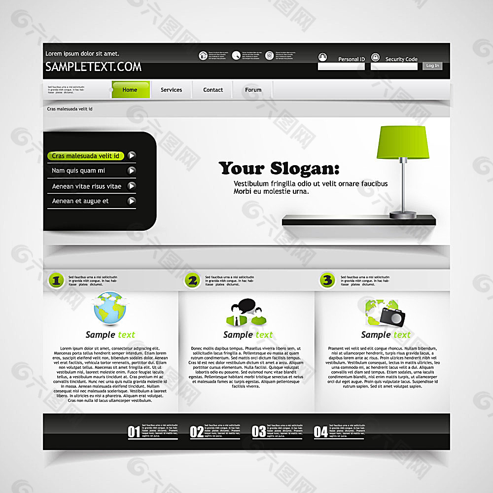 6个页面的网页设计成品 从单页制作到多页项目的完全教程